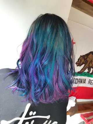 ミディアム カラー ヘアアレンジ ❤️カラー得意 🧡松浦睦樹❤️のヘアスタイル