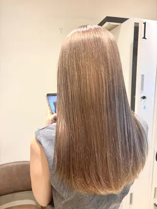 ロング カラー 新宿　副店長 新井彩斗のヘアスタイル