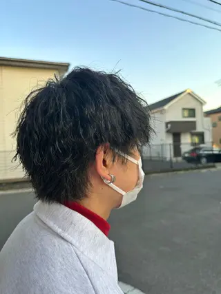パーマ メンズ 🪼高評価🪼 💎柴崎の藤咲💎のヘアスタイル