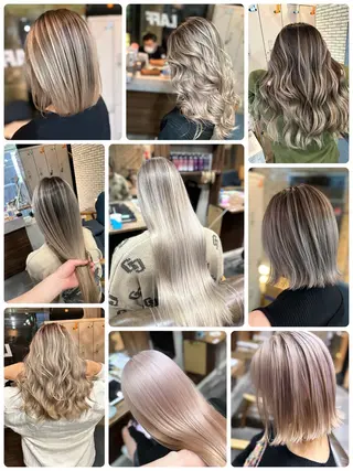 ロング カラー 難波ブリーチカラー 伊藤洋輝のヘアスタイル