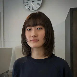 ミディアム INORI🐳/ ボ ブ/フェイスレイヤーのヘアスタイル