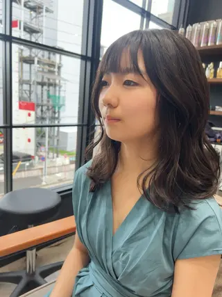 ミディアム レイヤー/韓国/ ハッシュ/高田翼のヘアスタイル