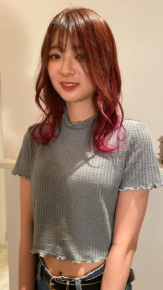 セミロング musiiik saya/今泉のヘアスタイル