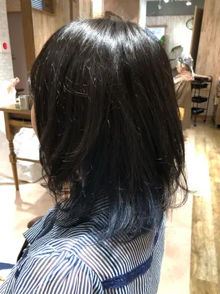 セミロング カラー 福重 奨のヘアスタイル