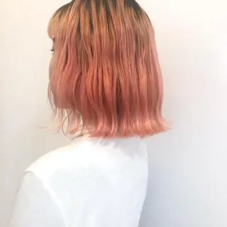 ミディアム MIZUHO / ダブルカラー髪質改善のヘアスタイル