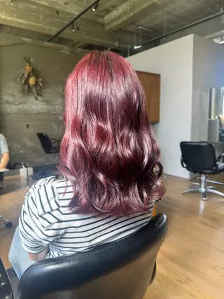 ミディアム カラー SOU所属・ふるかわ れなのヘアスタイル