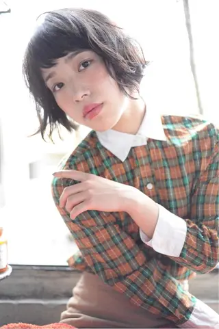 ショート ミディアム カラー パーマ メンズハイトーン メンズバレイヤージュのヘアスタイル