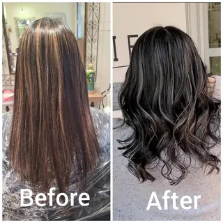 ロング カラー cherie所属・バレイヤージュ/ ハイライト/大内格のヘアスタイル