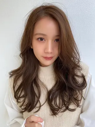 ロング カラー パーマ シェアサロン salowin所属・✨ブリーチなし透明感 カラー🥇ユースケのヘアスタイル