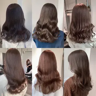 ロング カラー くすみミルクティー/ ブラウン🪡TOWAのヘアスタイル