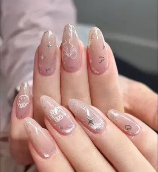ネイル By moonネイル 🌷ワンホン/韓国風のネイルデザイン