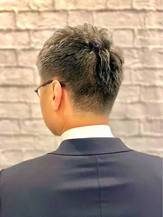 ショート パーマ ヘアアレンジ メンズ キッズ メンズカット/パーマ 山崎航平💈のヘアスタイル