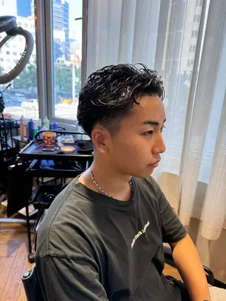 パーマ メンズ 門野 優羽のヘアスタイル