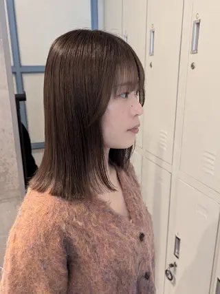 ミディアム カラー 🏹MIYU¦うるつ やカラー/抜け感ヘアのヘアスタイル