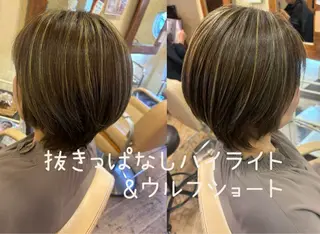 ショート カラー 大鹿 数馬のヘアスタイル