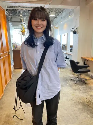 ミディアム カラー レイヤー/似合わせ TAKUYAのヘアスタイル