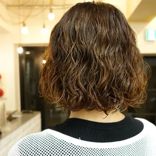 ショート パーマ ヘアアレンジ 🌐サトウ リョウ🌐のヘアスタイル