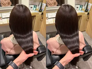 ロング 縮毛矯正・癒し ヘッドスパ🧸心菜のヘアスタイル