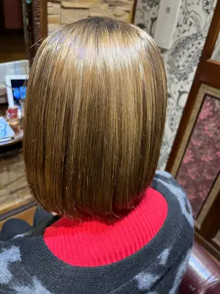ミディアム カラー grace  hair  dressing 鷹匠所属・高野 真歩のヘアスタイル