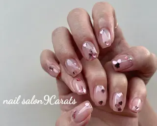 ネイル 💜ワンホンネイル ナインカラット💎のネイルデザイン