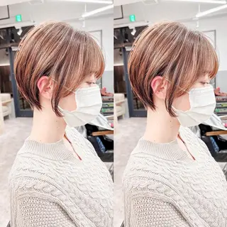 ショート カラー LA KING GINZA TOKYO所属・🧡ショートの達人 🧡SHOのヘアスタイル