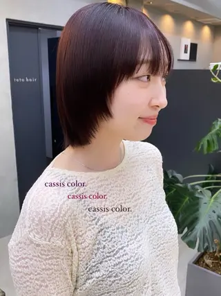 ショート カラー 谷口 瑠愛のヘアスタイル