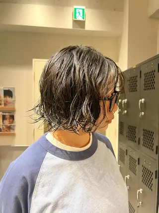 ミディアム パーマ SIKI yuuna レイヤーカット🪽のヘアスタイル