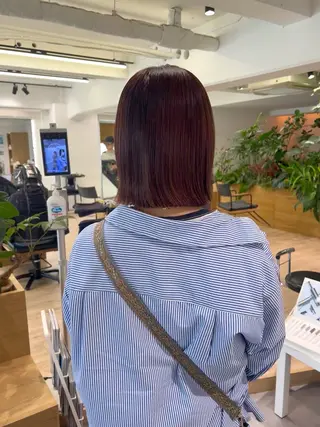 ミディアム 田中 愛梨のヘアスタイル