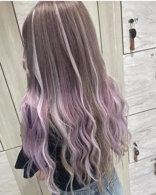 ロング カラー シールエクステ earth/sayaのヘアスタイル
