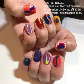 ネイル 廣瀬 真奈美のネイルデザイン