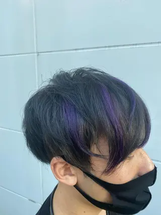 メンズ ゆぴ☾‪/推しカラー /ハイトーンのヘアスタイル
