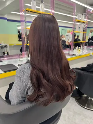 ロング カラー パーマモデル募集💖 まなみのヘアスタイル