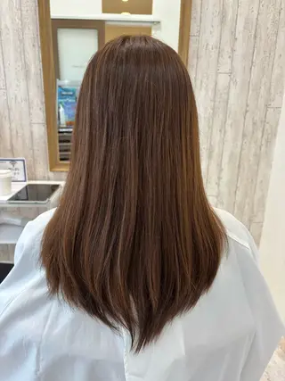 ロング 加藤 倫子のヘアスタイル