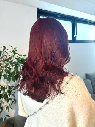 ロング カラー 暖色カラー🍒 ケアブリーチ/akiのヘアスタイル