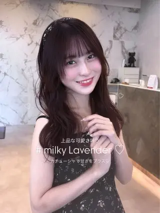 ロング momochan🍑 ドーリー艶カラー♡のヘアスタイル