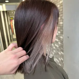 ミディアム カラー インナーカラー指名 No.1菊池柊真のヘアスタイル