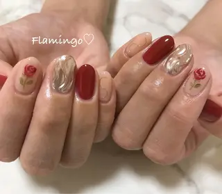 ネイル 40代からの爪を守る ×ケア重視サロン♡のネイルデザイン