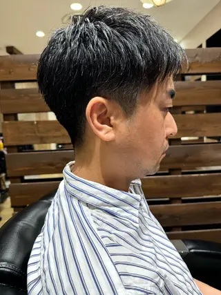 ミディアム メンズ YOSHIZAWA Inc. PREMIUM 築地所属・💈Hisa ／ 理容師💈のヘアスタイル