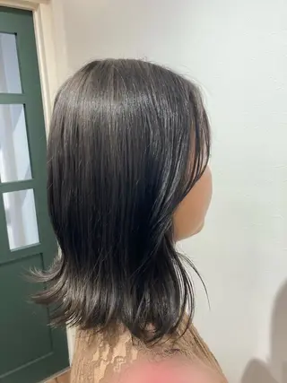 セミロング HUES（ヒューズ）所属・無料カットモデル✂️ 城下竜二のヘアスタイル