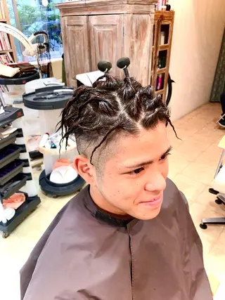 ショート パーマ メンズ nishimura makotoのヘアスタイル