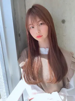 ロング カラー 栗原 瑠世のヘアスタイル