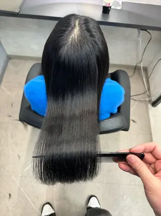 ロング XYZ所属・縮毛矯正/髪質改善 韓国風/MIKIYAのヘアスタイル