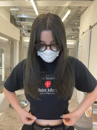 ロング カラー ヘアアレンジ 🍃柔らかヘアー田中 瑞希🍃のヘアスタイル