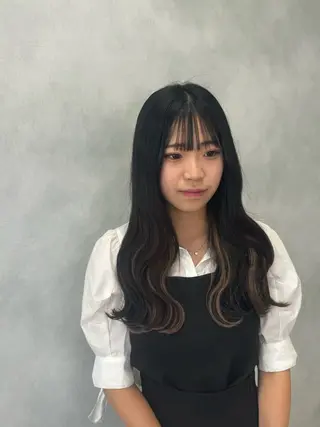 セミロング 🌶推しカラー RINA🌶´-のヘアスタイル