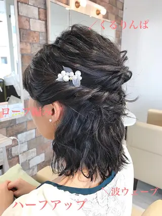 ミディアム ミルクティーベージュ 山本勝志のヘアスタイル