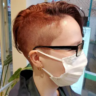 ショート カラー 社内カット講師・店長 菅原賢一のヘアスタイル