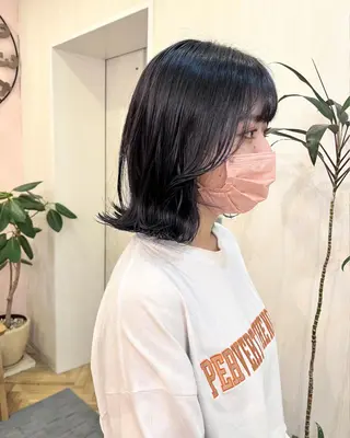 ミディアム カラー ヘアアレンジ ブリーチなし/ レイヤー🌿runaのヘアスタイル