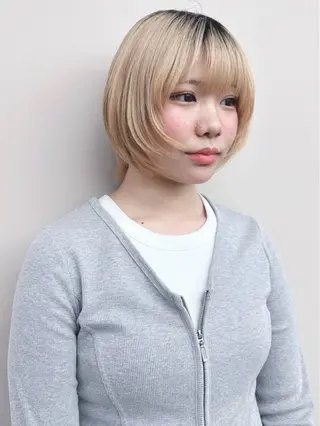 ショート 小顔ボブ/お悩み解決 /ボブパーマ/とういのヘアスタイル