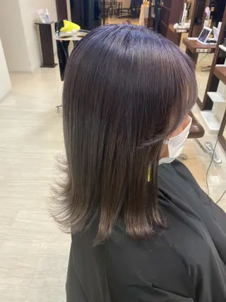 ミディアム カラー パーマ ヘアアレンジ メンズ Hair make frei所属・メンズ専門美容師 堀井隼のヘアスタイル