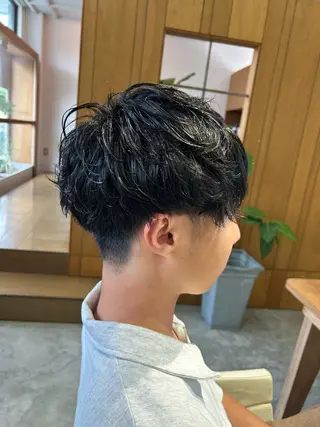 ショート パーマ メンズ fulam所属・佐藤悠生/郡山 メンズカット．パーマのヘアスタイル